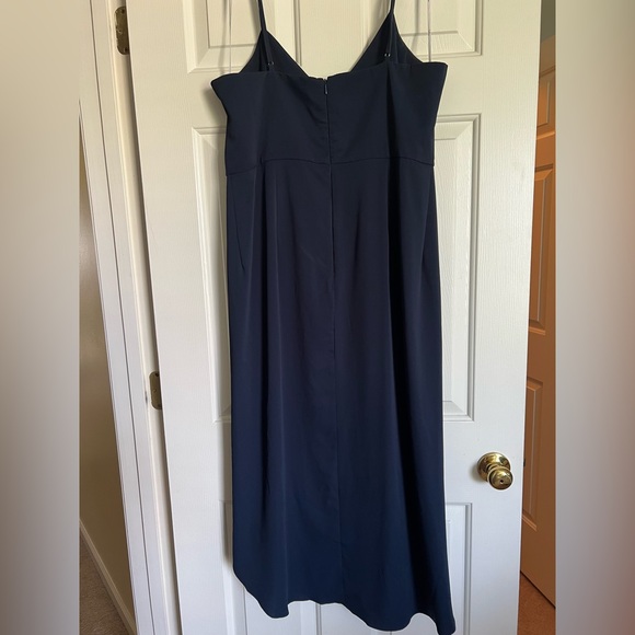 Lulu's Blue Midi Dress - Picture 3 of 4